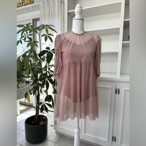 Soft pink dance costume